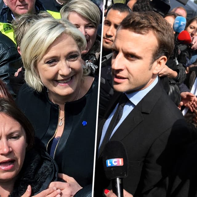 Marine Le Pen et Emmanuel Macron