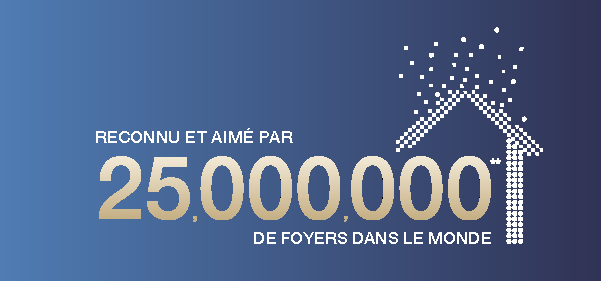 Reconnu et aimé par 25.000.000 De FOYERS DANS LE MONDE