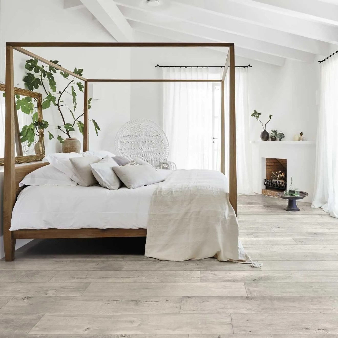 sol carrelage chambre imitation parquet 