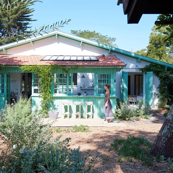 Façade d'une maison de vacances au Cap Ferret