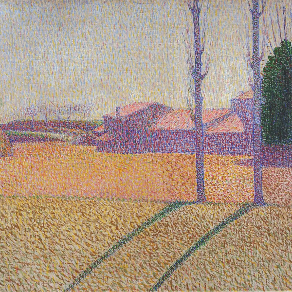 Achille Laugé, L'Hort à Cailhau, 1902. Huile sur toile, 52 x 79 cm.