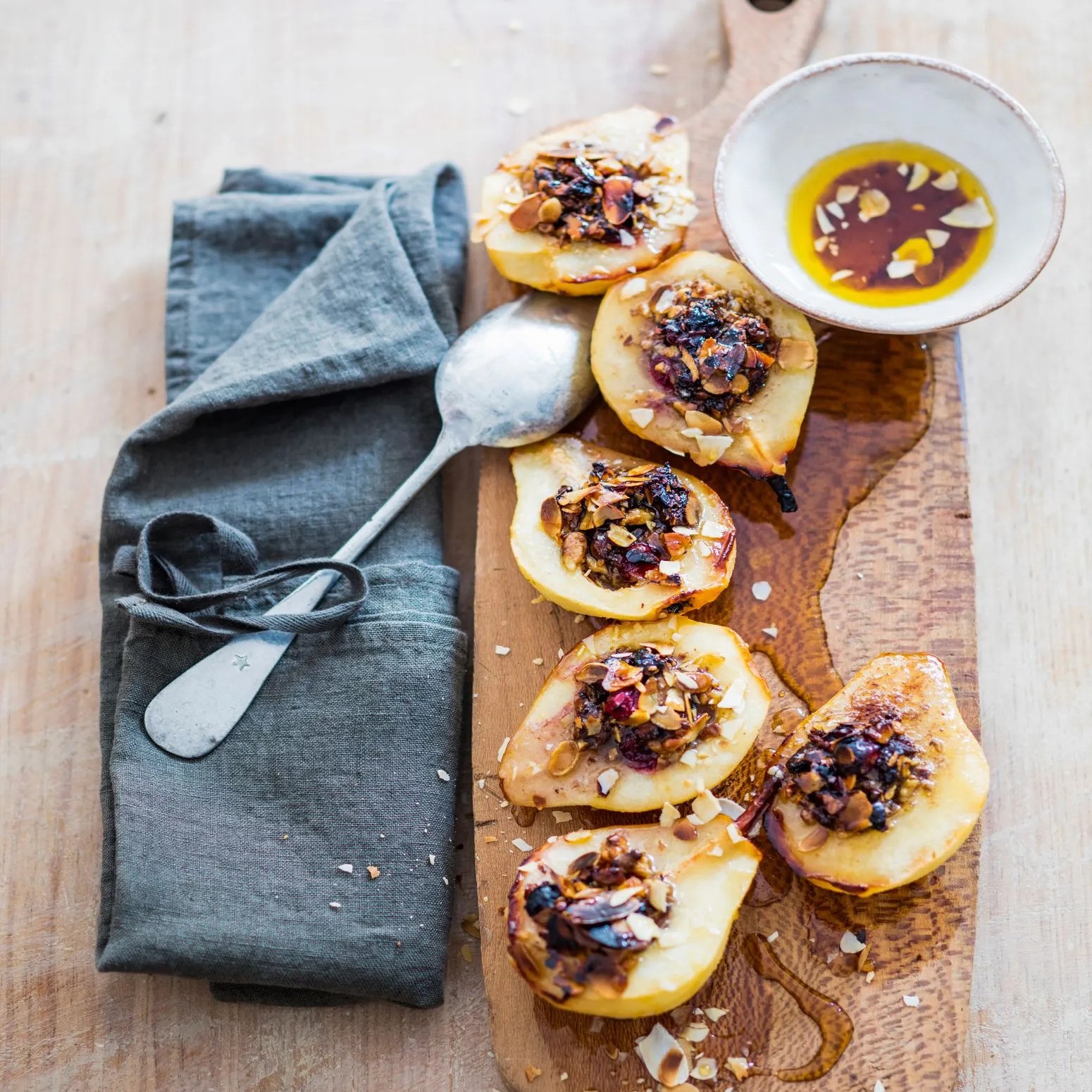 Poire farcie au foie gras