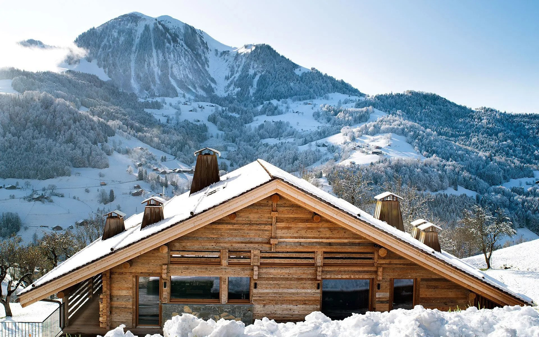 chalet à la montagne dépaysement 