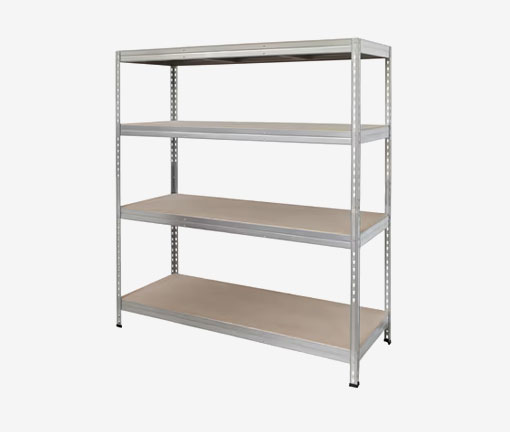 Étagère garage bois/métal "Hecta" 4 tablettes