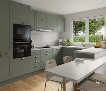 Cuisine "Coline" vert sauge