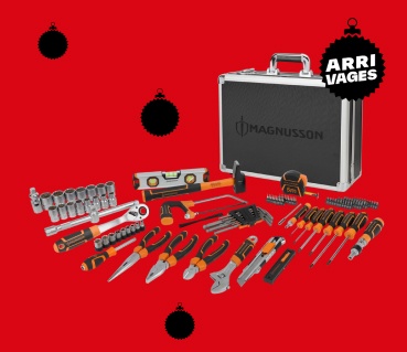 Mallette d'outils à main mixtes 122 pièces