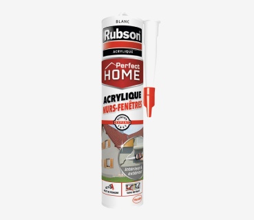 Mastic acrylique murs & fenêtres, blanc - 280 ml