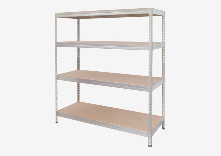 Étagère garage bois/métal Hecta 4 tablettes - H.180 x l.166 x P.60 cm