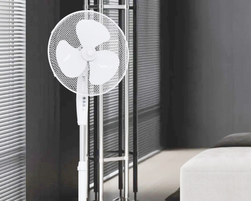 Ventilateur sur pied blanc 45W