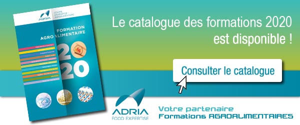 Catalogue formations agroalimentaire ADRIA 2020
